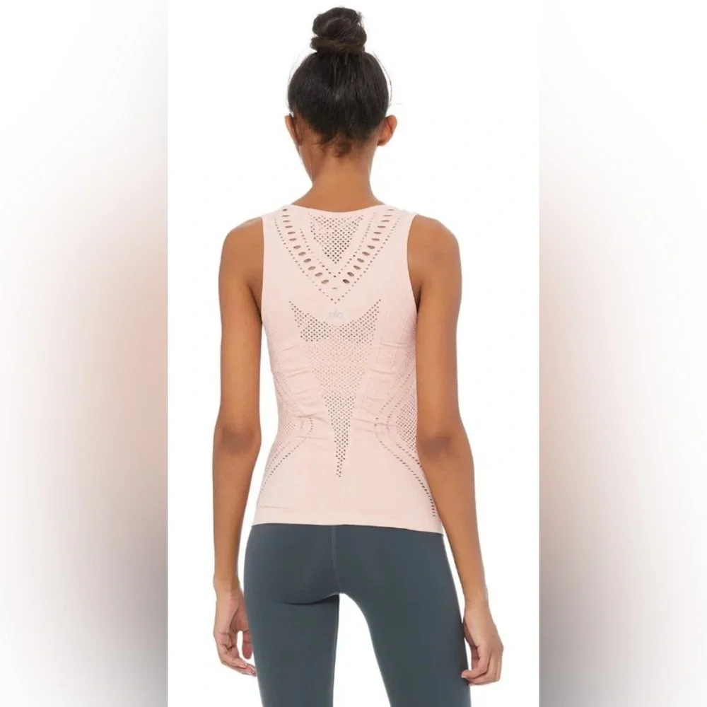 Alo yoga Lark Mesh Detail Seamless Tank